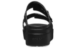 (WMNS) Crocs Fivela Brooklyn Croco Shine ‘Preta’ 209361
