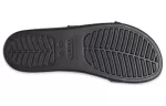 (WMNS) Crocs Fivela Brooklyn Croco Shine ‘Preta’ 209361