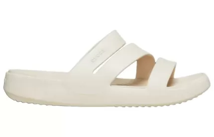 (WMNS) Crocs Getaway Strappy Slides ‘Creme Branco’