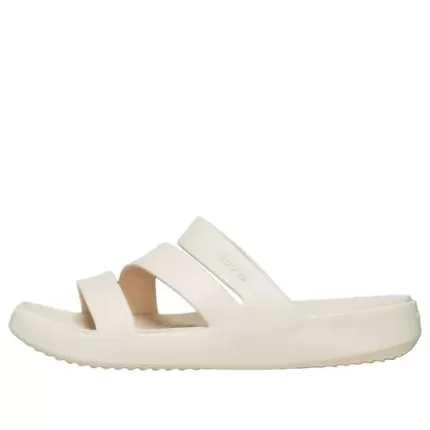 (WMNS) Crocs Getaway Strappy Slides ‘Creme Branco’