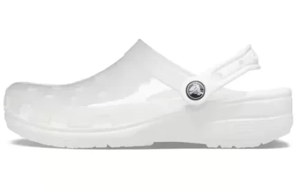 (WMNS) Crocs Jelly Crocs Sandálias Brancas Unissex Transparentes
