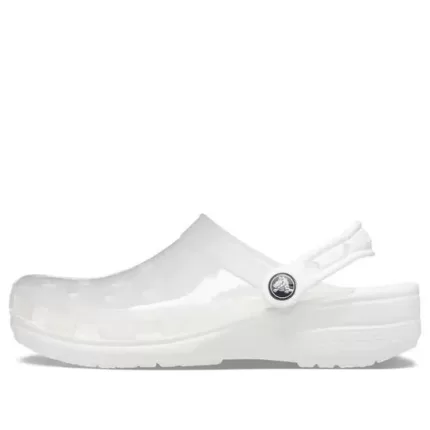 (WMNS) Crocs Jelly Crocs Sandálias Brancas Unissex Transparentes
