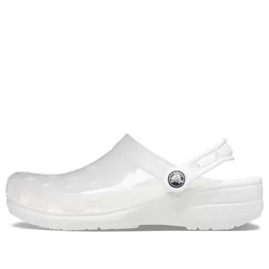 (WMNS) Crocs Jelly Crocs Sandálias Brancas Unissex Transparentes