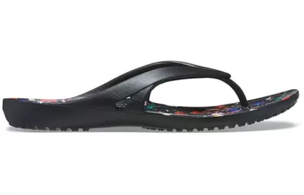 (WMNS) Crocs Kadee 2 Flip Impresso Flip-Flops Casual Minimalista Preto