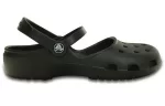 (WMNS) Crocs Karin Clog Beach Sandálias Sapato Preto