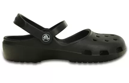 (WMNS) Crocs Karin Clog Beach Sandálias Sapato Preto