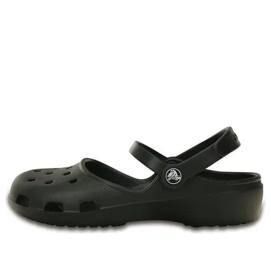 (WMNS) Crocs Karin Clog Beach Sandálias Sapato Preto