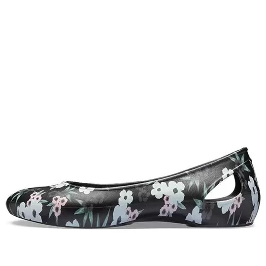 (WMNS) Crocs Larua Printing Sandálias Pretas
