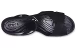 (WMNS) Crocs Leigh II Cross Strap Ankle Wedge Sandálias ‘Black’