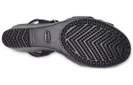 (WMNS) Crocs Leigh II Cross Strap Ankle Wedge Sandálias ‘Black’
