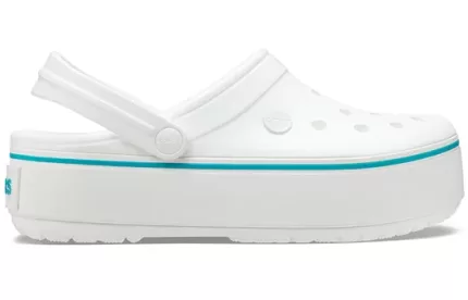 (WMNS) Crocs Leve Cozy Outdoor Beach Branco Azul Sandálias ‘White Blue’