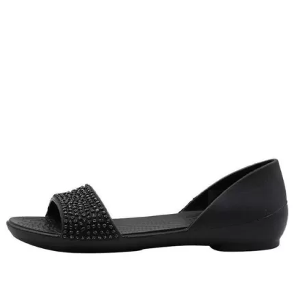 (WMNS) Crocs Lina Embelezado D’Orsay Flat ‘preto’