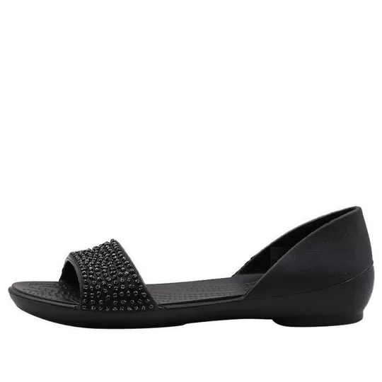 (WMNS) Crocs Lina Embelezado D’Orsay Flat ‘preto’