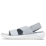 (WMNS) Crocs LiteRide Grey Light Blue Sandálias ‘Gray White’