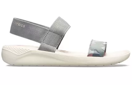 (WMNS) Crocs Literide Graphic Sandálias ‘Grey’