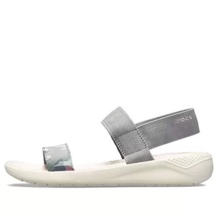 (WMNS) Crocs Literide Graphic Sandálias 'Grey'