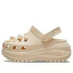 (WMNS) Crocs Mega Crush Conchas e Pérolas Clog ‘Bege’