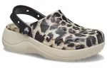 (WMNS) Crocs Plataforma Baya Animal Print Clogs ‘Leopardo’ 208712