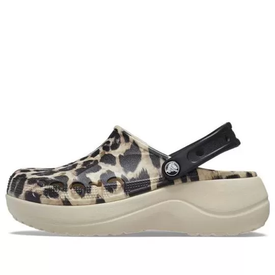 (WMNS) Crocs Plataforma Baya Animal Print Clogs ‘Leopardo’ 208712