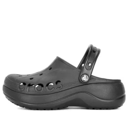 (WMNS) Crocs Plataforma Baya Clogs ‘Preto’