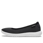 (WMNS) Crocs Reviva Cozy Respirável Low Tops Athleisure Sapato Esportivo Casual Preto Branco