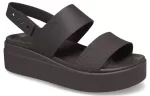 (WMNS) Crocs Sandália Brooklyn Croco Low Espresso ‘Marrom’