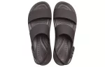 (WMNS) Crocs Sandália Brooklyn Croco Low Espresso ‘Marrom’