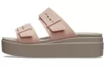 (WMNS) Crocs Sandália Brooklyn Pale Blush ‘Marrom Bege’