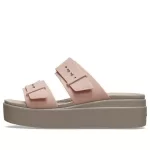 (WMNS) Crocs Sandália Brooklyn Pale Blush ‘Marrom Bege’