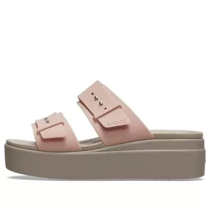 (WMNS) Crocs Sandália Brooklyn Pale Blush ‘Marrom Bege’