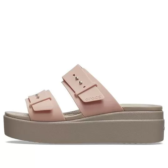 (WMNS) Crocs Sandália Brooklyn Pale Blush ‘Marrom Bege’