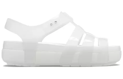 (WMNS) Crocs Sandália Pescador Brilhante Splash ‘Branca’