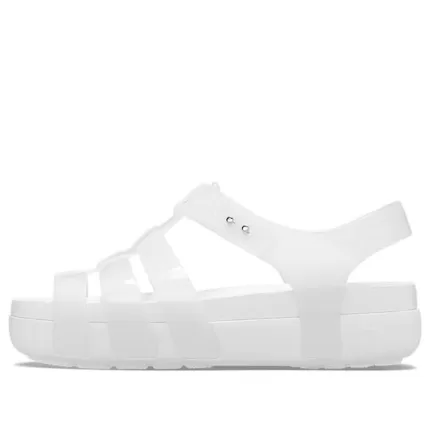 (WMNS) Crocs Sandália Pescador Brilhante Splash ‘Branca’