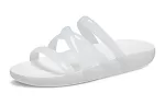 (WMNS) Crocs Sandália com tiras brilhantes Splash ‘Branca’