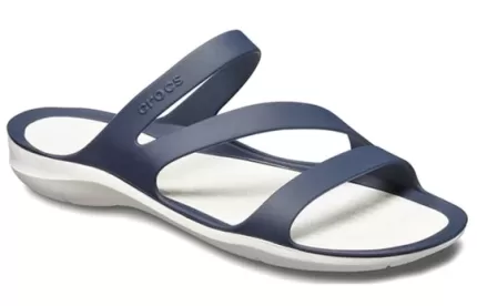 (WMNS) Crocs Sandálias Azul Branca ‘Blue White’