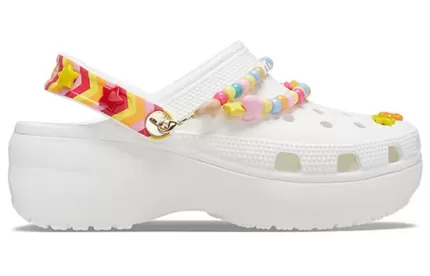 (WMNS) Crocs Sandálias Brancas Respiráveis