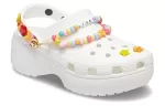 (WMNS) Crocs Sandálias Brancas Respiráveis