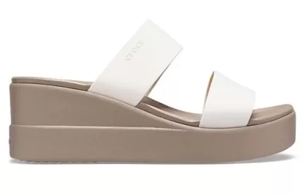 (WMNS) Crocs Sandálias Brooklyn Lightweight Mushroom Cinza