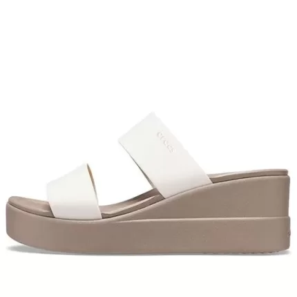 (WMNS) Crocs Sandálias Brooklyn Lightweight Mushroom Cinza