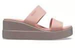 (WMNS) Crocs Sandálias Brooklyn Lightweight Pale Pink
