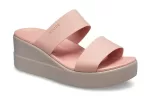 (WMNS) Crocs Sandálias Brooklyn Lightweight Pale Pink