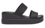 (WMNS) Crocs Sandálias Brooklyn Lightweight Pretas