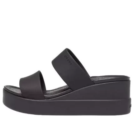 (WMNS) Crocs Sandálias Brooklyn Lightweight Pretas