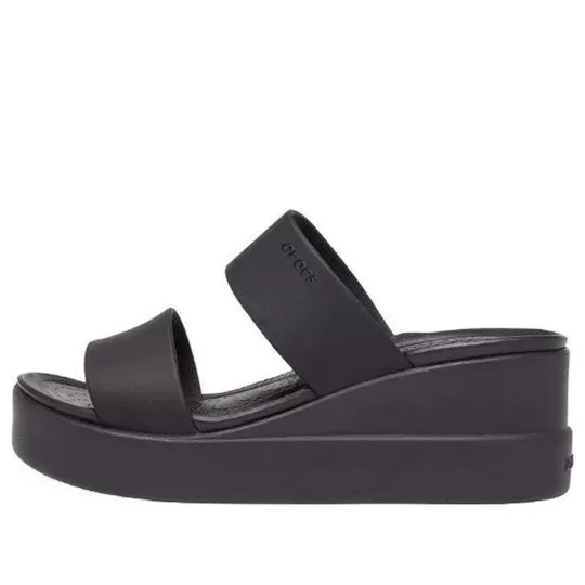 (WMNS) Crocs Sandálias Brooklyn Lightweight Pretas