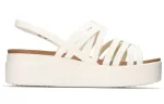 (WMNS) Crocs Sandálias Brooklyn Strappy Brancas