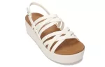 (WMNS) Crocs Sandálias Brooklyn Strappy Brancas