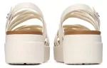 (WMNS) Crocs Sandálias Brooklyn Strappy Brancas