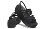 (WMNS) Crocs Sandálias Brooklyn Strappy Pretas