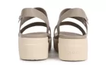 (WMNS) Crocs Sandálias Brooklyn Thick Sole Cinza