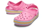 (WMNS) Crocs Sandálias Crocband Beach Rosa